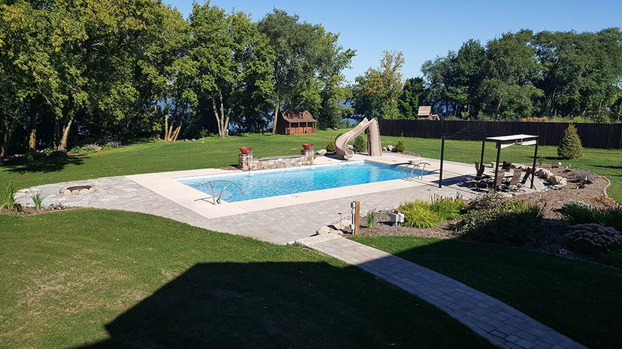 Big Lake Monticello Central Mn in Ground Pools by Wellberg Pools